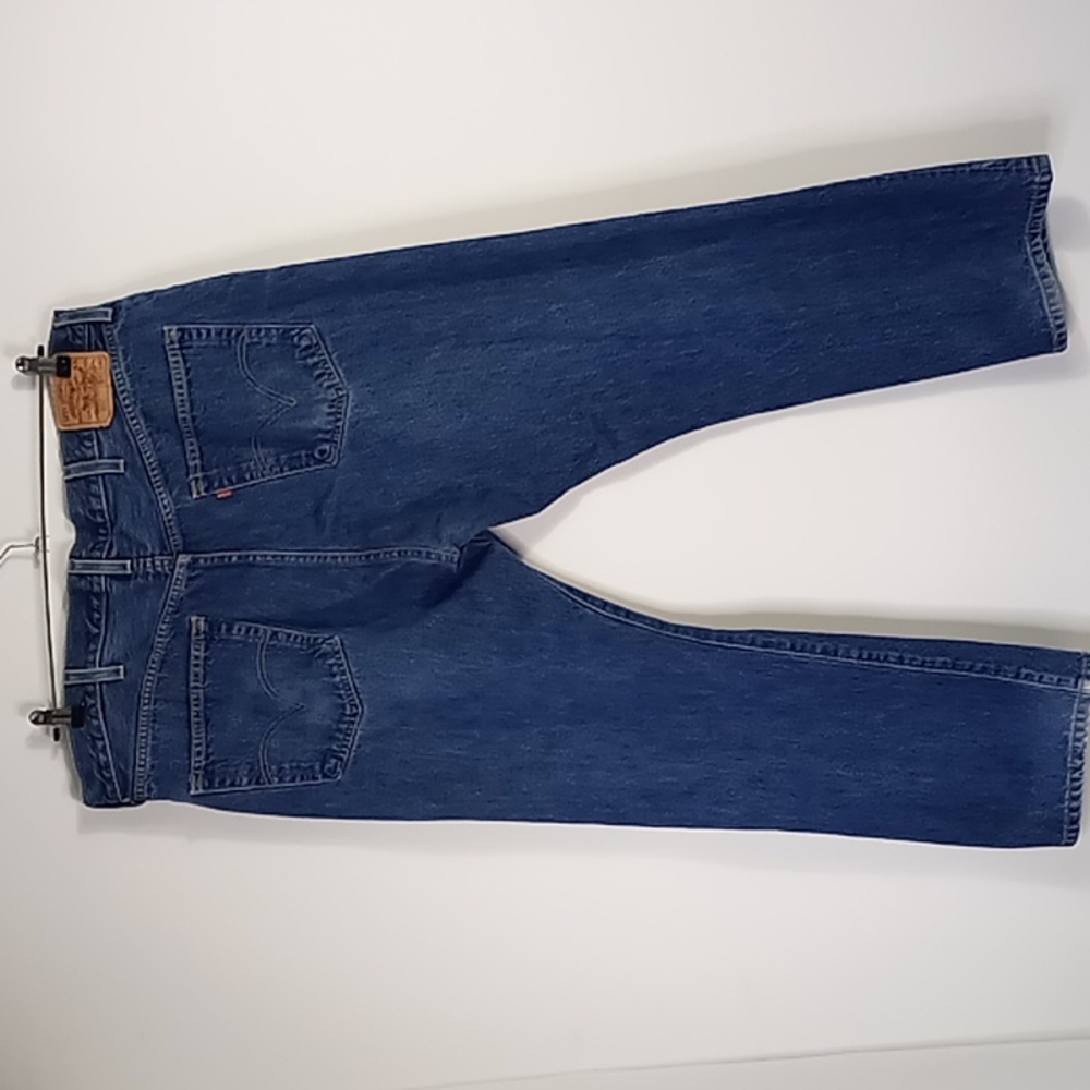 Levi's 501 Button Fly Straight Leg Blue Jeans Men's Size W41 L 29